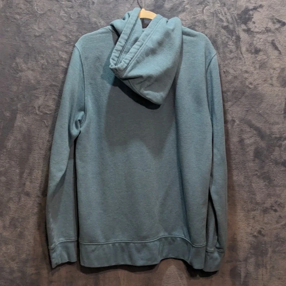 The North Face Mens Half Dome Pullover Hoodie Teal Blue Logo Sweatshirt L SP19